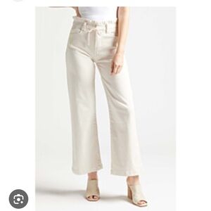 PAIGE Carly With Waistband Tie, Warm Ecru, Medium NEVER WORN